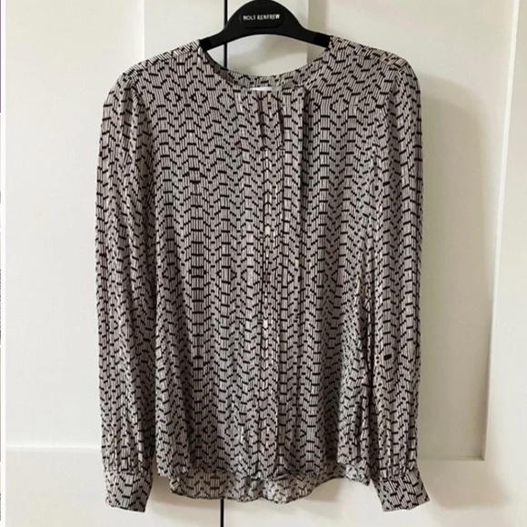 REISS Printed Blouse - Size US2 - Picture 6 of 7